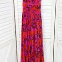 Abel the label Floral Charlotte Halter Maxi Dress Purple Pink XS Photo 8