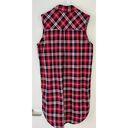 Sans Souci Red Plaid Shirtdress Photo 9