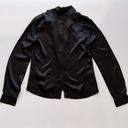 The Range  Blouse in Black Satin Photo 3