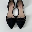 TESORI Black Suede Pointy Toe Flats Size 8 Photo 8