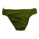 Robin Piccone  Perla Crochet Bikini Bottoms In moss size Medium $78 NEW Photo 5