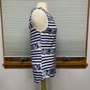 Max jeans  NWT blue & white striped sleeveless button down top Size XS Photo 2