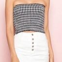 Brandy Melville White Denim Mini Skirt Photo 0