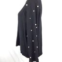 ZARA  knit pearl sweater black  size S Photo 1