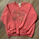 Northern Reflections VTG  Happy Bird Graphic Crewneck Sweatshirt Pink Salmon M Photo 0