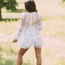 These Three Boutique Lace Floral Sheer Mini Dress Photo 3