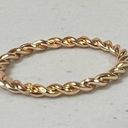 Gold Braided Solid Band Ring Jewelry Size 8 ✨ Photo 1