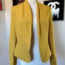 Love Tree #80 NWOT  Open Front Blazer in Yellow Photo 0