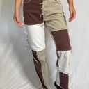 Jaded London Brown Patchwork Jeans Photo 3