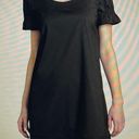 Theory Arna Black Shift Mini Dress with Flutter Sleeves, size 6 Photo 0