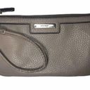 Nine West  Taupe Gray Faux Leather Wristlet/Clutch Photo 0