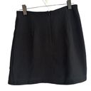 Olivaceous  Black Asymmetrical Ruffle Zipper Back Mini Skirt Women Sz S Photo 1