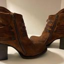 FREEBIRD by Steven Freebird by Stevens Blaze Leather Brown Ankle Booties w Straps Size 9 Photo 4