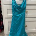 Show Me Your Mumu  teal dress, hemmed to fit petite size. Photo 3