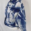 BP New  Bleach Overdye Denim Jacket Blue Bleached Cotton Jean Jacket Photo 5