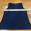 Lands'End Lands’ End women’s vneck navy blue tank top size medium (10-12). Photo 2