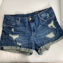 BLANK NYC  Distressed Denim Cuff Shorts in Medium Wash Size 33 INV246 Photo 0