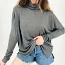 Madison & Berkeley  Slouchy Oversized Turtleneck in Gray Size M Photo 1