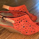 Anthropologie  Schuler & Sons Leather Cut Wedges Photo 3