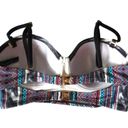 Kenneth Cole  Bikini Top Bathing Suit Adj Straps Colorful Beach Summer Sz Small 4 Photo 1