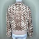 Rue 21  Teddy Coat MEDIUM Faux Fur Full Zip Rose Pink Bomber Jacket Sherpa Winter Photo 7