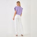 Endless Rose  Drop Shoulder Crop Top Lilac Size M Photo 6