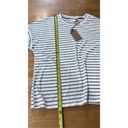 Weatherproof Vintage  Women's Striped Drop Shoulder Top Gray Sz Medium NWT P1-217 Photo 8