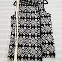 Society Girl  Womens Medium Grey & Black Bohemian Tribal Aztec Patterned Cardigan Photo 7