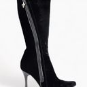 Donald Pliner Donald J. Pliner ✦ Black Velvet Tall Knee High Boots Photo 0