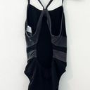 Nike black and gray HydraStrong Colorblock Cutout One Piece Swimsuit size 8 Photo 3