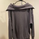 Aerie Gray Quarter-Zip Pullover Photo 1