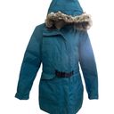 The North Face Women's  dunagiri Down  Hooded Blue Parka Puffer Jacket Large Photo 1