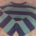 SheIn green & blue cropped sweater Photo 0