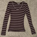 BKE Striped V-Neck Henley Photo 0