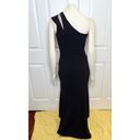 Parker | Black Anne Asymmetric High-low Ruffle One-shoulder Gown Size 2 Photo 11