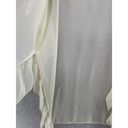 David & Young  Women's Coverup Open Front Solid White Sheer One Size Photo 2