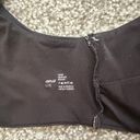 Aerie Scoop Tie Front Bikini Top Black Size Large Photo 3