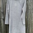 Moral Fiber Knit Turtleneck Cold Shoulder Sweater Dress in Gray - 3X, NWT, Cozy Photo 0