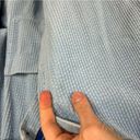 L.L.Bean  Baby Blue Soft Ribbed Corduroy Plaid Lined Thick Button Down Shacket 1X Photo 7