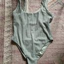 Swimsuit For All NWT (M) Alina Crinkle Low Back Cinched One Piece Sage Green by Swimsuits for All Photo 4