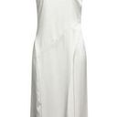 ZARA White Satin Dress Photo 0