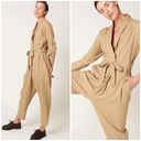 Black Crane 100% cotton jumpsuit in mocha Tan Size L Photo 2