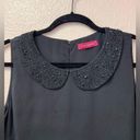 Ted Baker  Sleeveless Little Black Dress With Embellished Collar Size 8 Photo 3