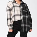 New Look  Plaid Button Up Shirt in Black & White Size 1X New w/Tag Photo 0