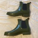 Rubber Chelsea Boots Green Size 8 Photo 1