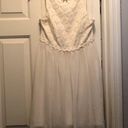 Speechless Size 11 white eyelet lace front tulle layer skirt formal conservative dress Photo 1