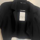 ZARA Black Cropped Blazer Photo 3