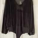 Torrid Black Velvet Bodysuit  Photo 5