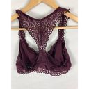 Aerie  Purple Lace Racerback Bralette Size Large Photo 2