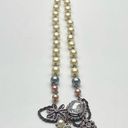 American Eagle  AEO Pearl Rhinestone Pendant Necklace Photo 2